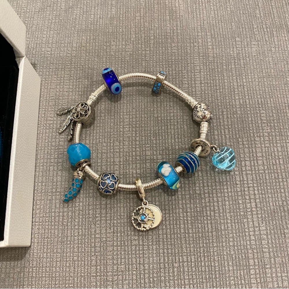 Authentic new pandora charm bracelet (2 piece)